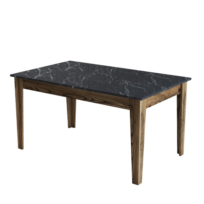 Hanah Home Milan 518 Mesa de Comedor Nogal y Negro Hanah Home Milan 518 Mesa de Comedor Nogal y Negro